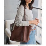 スカーフ付きフェイクレザートートバッグ スカーフ付き フェイクレザー | KOBE LETTUCE | 詳細画像5 