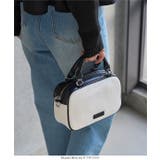 バイカラースクエアショルダーバッグ［B1671］ ショルダーバッグ バイカラー | KOBE LETTUCE | 詳細画像3 