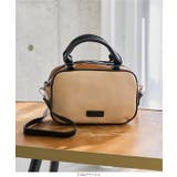 バイカラースクエアショルダーバッグ［B1671］ ショルダーバッグ バイカラー | KOBE LETTUCE | 詳細画像4 