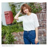 パンチングレースブラウス トップス レディース | KOBE LETTUCE | 詳細画像6