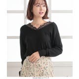レース付ニットプルオーバー レディース トップス | KOBE LETTUCE | 詳細画像11 
