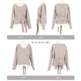 重ね着風カシュクールスウェットトップス レディース 長袖 | KOBE LETTUCE | 詳細画像15