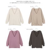 深Vキーネックスウェットプルオーバー レディース トップス | KOBE LETTUCE | 詳細画像13