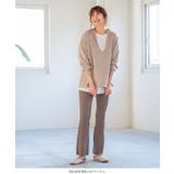 深Vキーネックスウェットプルオーバー レディース トップス | KOBE LETTUCE | 詳細画像7