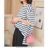 選べるデザイン コットン100％ ゆったりボーダーチュニック半袖Tシャツ | KOBE LETTUCE | 詳細画像34 