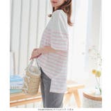 選べるデザイン コットン100％ ゆったりボーダーチュニック半袖Tシャツ | KOBE LETTUCE | 詳細画像11 