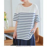 選べるデザイン コットン100％ ゆったりボーダーチュニック半袖Tシャツ | KOBE LETTUCE | 詳細画像31 
