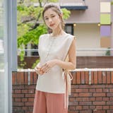 シェルボタンリネンブラウス レディース トップス | KOBE LETTUCE | 詳細画像1