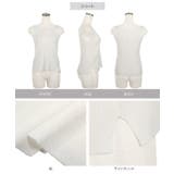 [ 選べる2タイプ ] ボートネックノースリーブリブニット［C4702］ | KOBE LETTUCE | 詳細画像36 