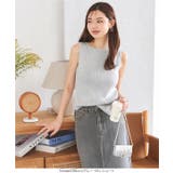 [ 選べる2タイプ ] ボートネックノースリーブリブニット［C4702］ | KOBE LETTUCE | 詳細画像24 