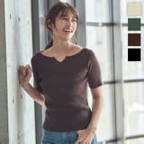 前後2wayキーネックニット レディース トップス | KOBE LETTUCE | 詳細画像1