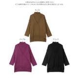 ハイネックレイヤード風プルオーバーデザインニットトップス レディース ゆったり | KOBE LETTUCE | 詳細画像9