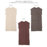 編地切替サイドスリットロングニットベスト [C5082] レディース | KOBE LETTUCE | 詳細画像9 