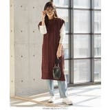 編地切替サイドスリットロングニットベスト [C5082] レディース | KOBE LETTUCE | 詳細画像7 