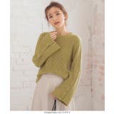 袖ボタンデザインニットトップス レディース 長袖 | KOBE LETTUCE | 詳細画像8