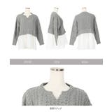 ケーブルレイヤード風ニットトップス レディース トップス | KOBE LETTUCE | 詳細画像13 