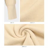 スクエアネックボリューム袖トップス レディース ニット | KOBE LETTUCE | 詳細画像13