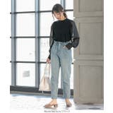 シャイニーシアースリーブニットトップス レディース 長袖 | KOBE LETTUCE | 詳細画像9