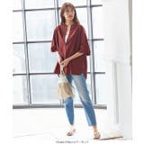 リネン混生地キーネックプルオーバーチュニックトップス レディース 麻 | KOBE LETTUCE | 詳細画像8