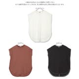 配色ステッチシルケットフレンチトップス レディース 綿100 | KOBE LETTUCE | 詳細画像11