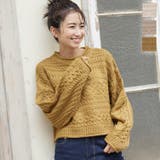 ケーブル編みもこもこニットトップス レディース 長袖 | KOBE LETTUCE | 詳細画像1