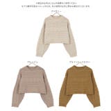ケーブル編みもこもこニットトップス レディース 長袖 | KOBE LETTUCE | 詳細画像12
