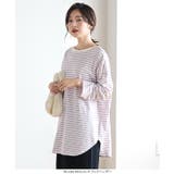 前後2wayボーダービッグロンT［C5634］ | KOBE LETTUCE | 詳細画像18 