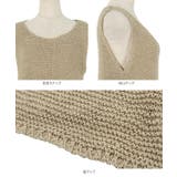 テープヤーンノースリーブニット レディース トップス | KOBE LETTUCE | 詳細画像15