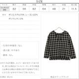 Vネックフリンジチェック柄プルオーバー レディース トップス | KOBE LETTUCE | 詳細画像4