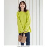 ハッピーカラー柄編みゆったりニット レディース トップス | KOBE LETTUCE | 詳細画像9