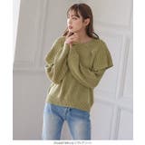 デザインカラーニットトップス レディース 長袖 | KOBE LETTUCE | 詳細画像10