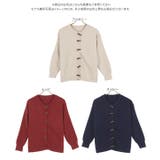 ウッドボタンニットカーディガン［C5895］ | KOBE LETTUCE | 詳細画像11 