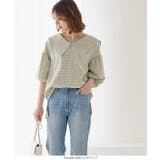 サッカーギンガムチェック襟付ブラウス レディース トップス | KOBE LETTUCE | 詳細画像5