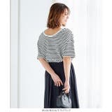 前後2wayボーダービッグTシャツ [C6018] ボーダー | KOBE LETTUCE | 詳細画像17 