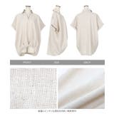 綿麻裾タックスキッパーシャツ レディース トップス | KOBE LETTUCE | 詳細画像21 