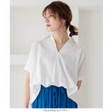 綿麻裾タックスキッパーシャツ レディース トップス | KOBE LETTUCE | 詳細画像10 