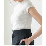 フレンチスリーブリブニットトップス レディース トップス | KOBE LETTUCE | 詳細画像8