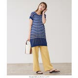 涼感シアーボーダーニットチュニック [C6111] トップス | KOBE LETTUCE | 詳細画像7 