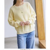 ワッフル編みラグランスリーブニット［C6151］ 秋 秋服 | KOBE LETTUCE | 詳細画像5 