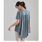 バックギャザーアシンメトリーチュニックTシャツ [C6184] レディース | KOBE LETTUCE | 詳細画像20 