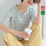 クロップドボーダーTシャツ マルチボーダー ヘルシー | KOBE LETTUCE | 詳細画像6