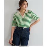 カラーボーダースキッパーニット レディース サマーニット | KOBE LETTUCE | 詳細画像7