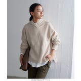 ウォッシャブルヤク風フーディニットトップス 秋 秋服 | KOBE LETTUCE | 詳細画像7 