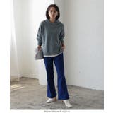 ウォッシャブルヤク風フーディニットトップス 秋 秋服 | KOBE LETTUCE | 詳細画像9 