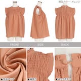 リネンタッチシャーリングブラウス レディース ゴムシャーリング | KOBE LETTUCE | 詳細画像3