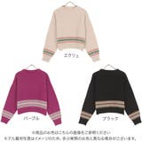ボーダーラインニットトップス［C6501］ | KOBE LETTUCE | 詳細画像2 