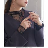 [ 裏起毛 ]暖か裏地レースシアートップス［C6542］ | KOBE LETTUCE | 詳細画像25 