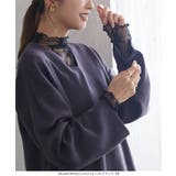 [ 裏起毛 ]暖か裏地レースシアートップス［C6542］ | KOBE LETTUCE | 詳細画像27 