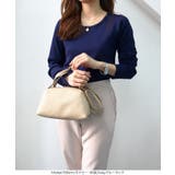 ネイビー | 選べる2タイプ パール付きリブニット［C6562］ | KOBE LETTUCE