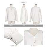 [ 裏起毛 ] 選べる5タイプ あったか裏地付きデザインブラウス［C6564］ | KOBE LETTUCE | 詳細画像44 